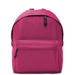 Mochila de poliéster 900D multiusos con compartimento principal color rosa segunda vista
