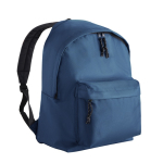 Mochila de poliéster 900D multiusos con compartimento principal color azul marino primera vista de uso
