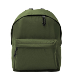 Mochila de poliéster 900D multiusos con compartimento principal color verde militar segunda vista