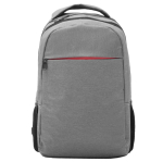 Mochila de poliéster jaspeada con compartimento para PC color gris segunda vista