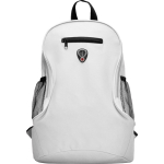 Mochila barata de poliéster con diversos compartimentos Travel color blanco segunda vista