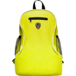 Mochila barata de poliéster con diversos compartimentos Travel color amarillo segunda vista
