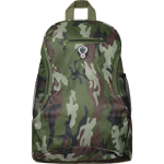 Mochila barata de poliéster con diversos compartimentos Travel color camuflaje segunda vista