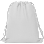 Mochila de cuerdas estilo deportiva de poliéster 150 g/m2 color blanco segunda vista
