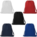 Mochila de cuerdas estilo deportiva de poliéster 150 g/m2 color azul marino vista detalle 4