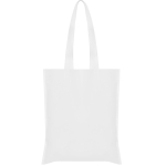 Bolsa non-woven con asas largas termoselladas y resistencia 6kg color blanco segunda vista