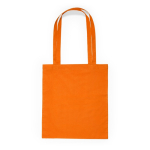 Bolsa de tejido algodón con asa larga en diversos colores color naranja segunda vista