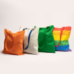 Bolsa de tejido algodón con asa larga en diversos colores color rosa vista detalle 2