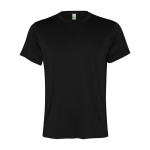 Camiseta técnica de hombre en poliéster reciclado 100 g/m2 Roly Direct Slam color negro segunda vista