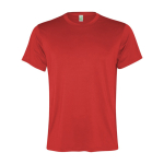 Camiseta técnica de hombre en poliéster reciclado 100 g/m2 Roly Direct Slam color rojo segunda vista