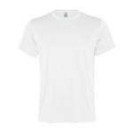 Camiseta técnica de hombre en poliéster reciclado 100 g/m2 Roly Direct Slam color blanco segunda vista