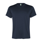 Camiseta técnica de hombre en poliéster reciclado 100 g/m2 Roly Direct Slam color azul marino segunda vista
