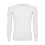 Camiseta térmica sin costuras adaptable 200 g/m2 Roly Direct Prime color blanco segunda vista