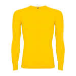 Camiseta térmica sin costuras adaptable 200 g/m2 Roly Direct Prime color amarillo segunda vista