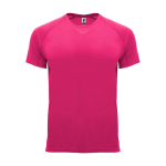 Camiseta técnica manga corta tejido control dry 135 g/m2 Roly Direct Bahrain color rosa segunda vista
