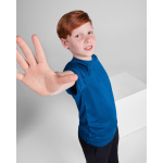 Camiseta técnica manga corta tejido control dry 135 g/m2 Roly Direct Bahrain color azul bondi segunda vista de uso