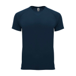 Camiseta técnica manga corta tejido control dry 135 g/m2 Roly Direct Bahrain color azul marino segunda vista
