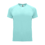 Camiseta técnica manga corta tejido control dry 135 g/m2 Roly Direct Bahrain color verde menta segunda vista