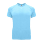 Camiseta técnica manga corta tejido control dry 135 g/m2 Roly Direct Bahrain color azul claro segunda vista