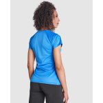 Camiseta técnica entallada de poliéster para mujer 135 g/m2 Roly Direct Bahrain color rojo vista detalle 3