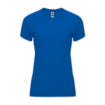 Camiseta técnica entallada de poliéster para mujer 135 g/m2 Roly Direct Bahrain color azul real segunda vista