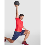 Camiseta técnica poliéster en manga corta 135 g/m2 Roly Direct Daytona color rojo cuarta vista de uso