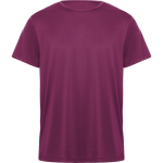 Camiseta técnica poliéster en manga corta 135 g/m2 Roly Direct Daytona color morado primera vista de uso