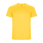 Camiseta técnica en manga corta de tejidos reciclados 135 g/m2 Roly Direct Imola color amarillo segunda vista