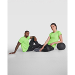 Camiseta técnica en manga corta de tejidos reciclados 135 g/m2 Roly Direct Imola color turquesa tercera vista de uso