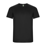 Camiseta técnica en manga corta de tejidos reciclados 135 g/m2 Roly Direct Imola color gris topo segunda vista