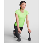 Camiseta técnica de poliéster reciclado para mujer 135 g/m2 Roly Direct Imola color turquesa cuarta vista de uso