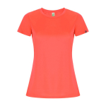 Camiseta técnica de poliéster reciclado para mujer 135 g/m2 Roly Direct Imola color coral segunda vista