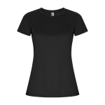 Camiseta técnica de poliéster reciclado para mujer 135 g/m2 Roly Direct Imola color gris topo segunda vista