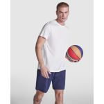 Camiseta técnica de poliéster reciclado de 125 g/m2 Roly Direct Estoril color blanco cuarta vista de uso