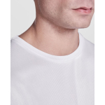 Camiseta técnica de poliéster reciclado de 125 g/m2 Roly Direct Estoril color blanco vista detalle 1