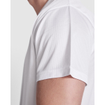 Camiseta técnica de poliéster reciclado de 125 g/m2 Roly Direct Estoril color blanco vista detalle 2
