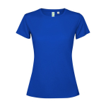 Camiseta técnica de poliéster reciclado para mujer 125 g/m2 Roly Direct Estoril color azul real segunda vista