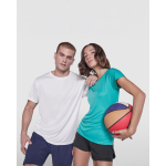 Camiseta técnica de poliéster reciclado para mujer 125 g/m2 Roly Direct Estoril color verde esmeralda tercera vista de uso