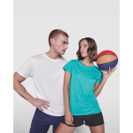 Camiseta técnica de poliéster reciclado para mujer 125 g/m2 Roly Direct Estoril color verde esmeralda quinta vista de uso
