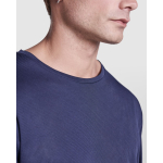 Camiseta técnica de manga larga en poliéster 125 g/m2 Roly Direct Estoril L/S color azul marino vista detalle 1
