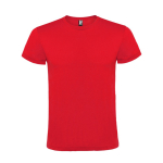 Camiseta de manga corta tubular en algodón 150 g/m2 Roly Direct Atomic color rojo segunda vista