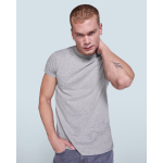 Camiseta para empresas tubular en algodón 150 g/m2 Roly Direct Atomic color gris claro primera vista de uso