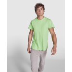 Camiseta con tu imagen corporativa en algodón 165 g/m2 Roly Direct Dogo color verde claro primera vista de uso