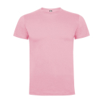 Camiseta de manga corta en algodón 165 g/m2 Roly Direct Dogo Premium color rosa claro segunda vista
