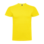 Camiseta de manga corta en algodón peinado 180 g/m2 Roly Direct Braco color amarillo segunda vista