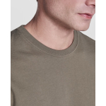 Camiseta publicitaria de manga corta en algodón peinado 180 g/m2 Roly Direct Braco color verde militar vista detalle 1
