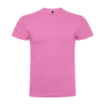 Camiseta de manga corta en algodón peinado 180 g/m2 Roly Direct Braco color rosa pastel segunda vista
