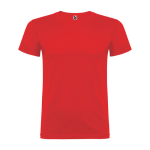 Camiseta de manga corta en algodón de punto liso 155 g/m2 Roly Direct Beagle color rojo segunda vista