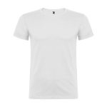 Camiseta de manga corta en algodón de punto liso 155 g/m2 Roly Direct Beagle color blanco segunda vista