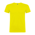 Camiseta de manga corta en algodón de punto liso 155 g/m2 Roly Direct Beagle color amarillo segunda vista